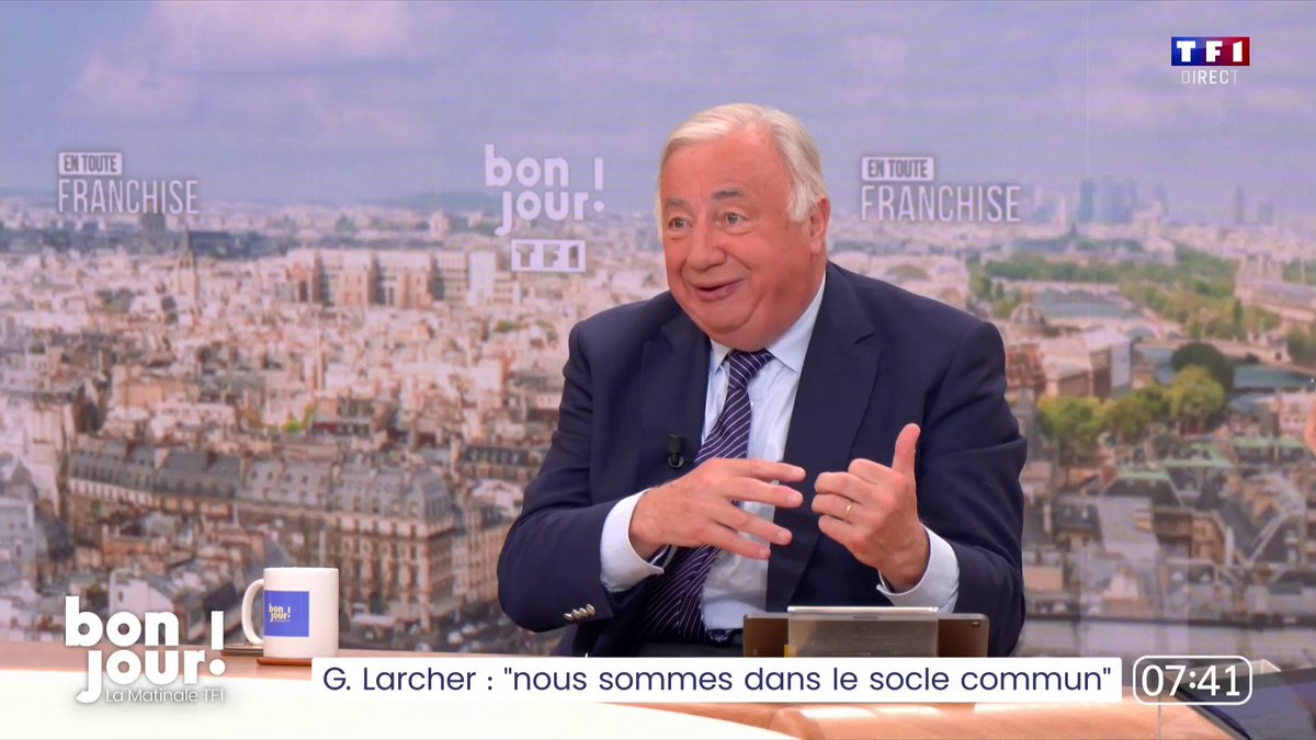 "La proportionnelle, j'y suis totalement hostile", Gérard Larcher dans #BonjourLaMatinaleTF1