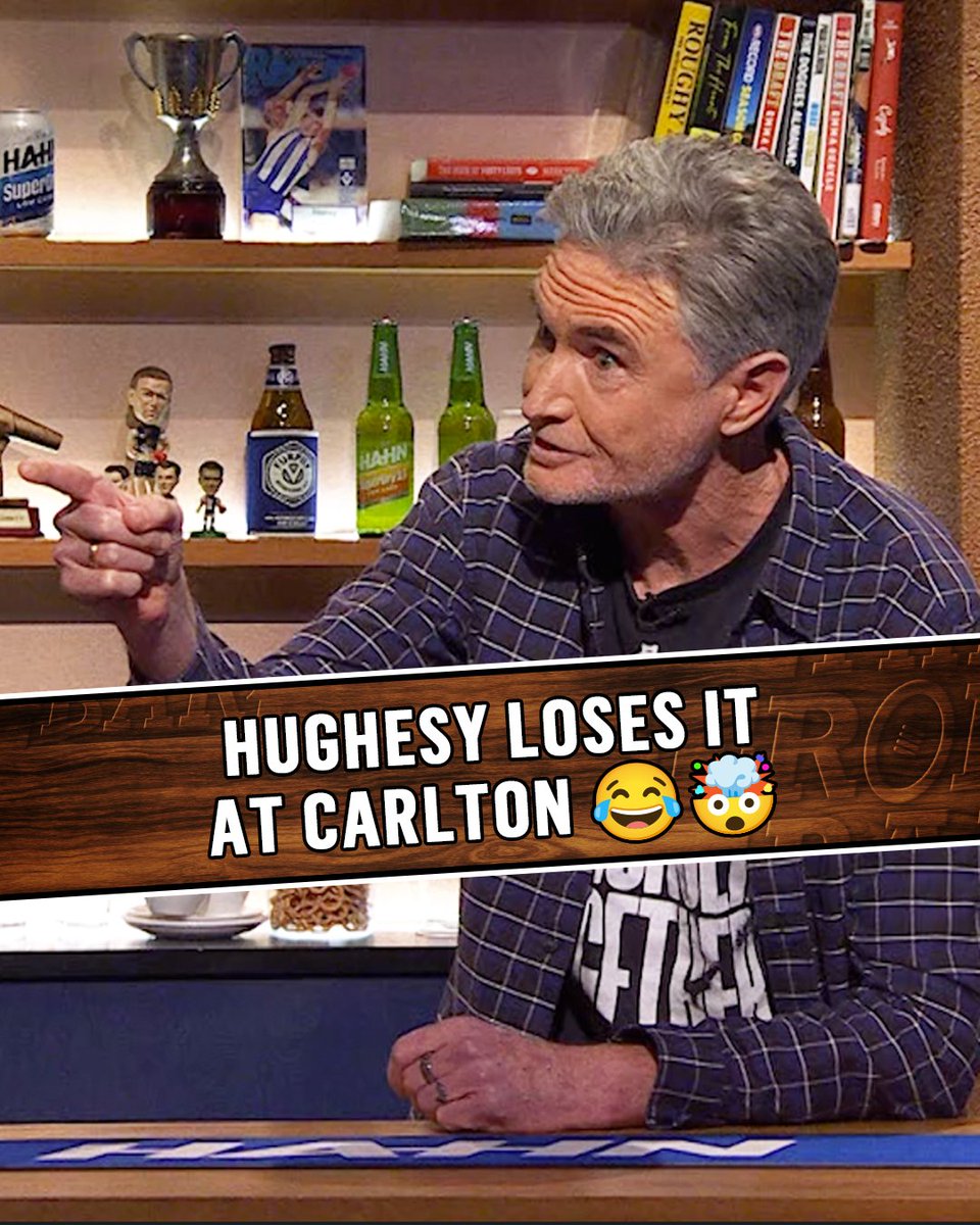 Hughesy speaks and sprays on behalf of every frustrated Carlton fan 😂 #TheFrontBar | Wednesday | 8.30pm AEST 📺