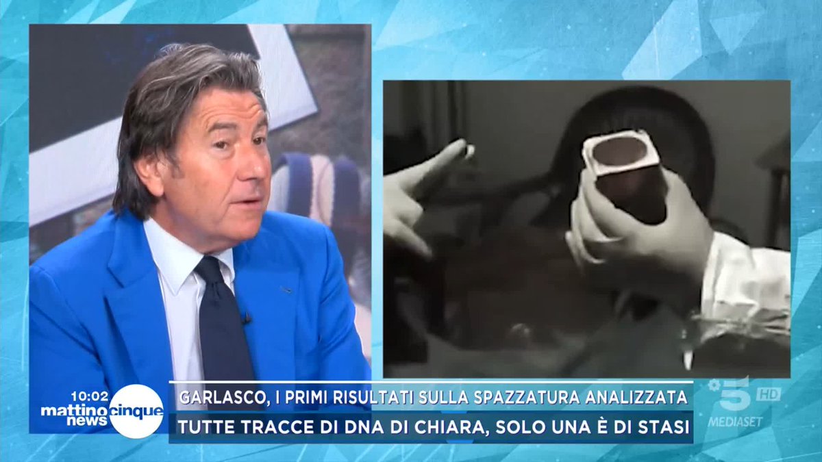 #Garlasco, i primi risultati sulla spazzatura analizzata: tutte tracce di DNA di Chiara #Mattino5
