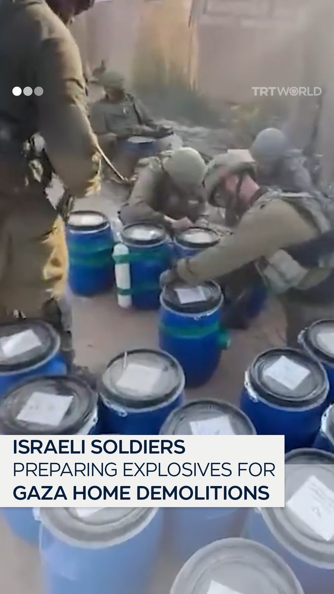 Video allegedly shows Israeli soldiers who were killed during clashes with Palestinian resistance fighters in Khan Younis, southern Gaza, on June 24, shared footage of themselves preparing explosives that were to be used on Palestinian homes
