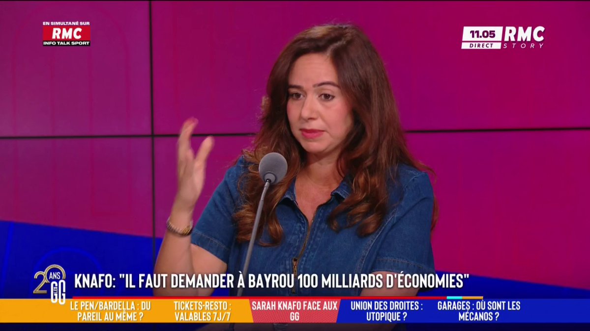 🚨 Sarah Knafo tacle François Bayrou ! 🗣️ "Bayrou, on n'attendait rien de lui et il arrive quand même à nous décevoir. Il faut lui demander un budget avec 100 milliards d'économies. Il faut aussi lui demander d'imposer une circulaire naturalisations 0." #GGRMC