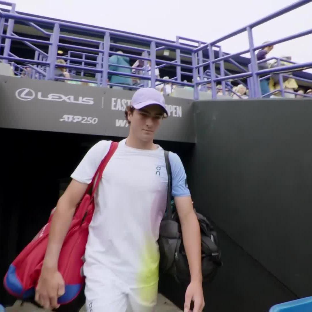 Fritz vs Fonseca Pt. 2 🤩 It's a one set shootout for a place in the quarter-finals. Stream LIVE: #LexusEastbourneOpen