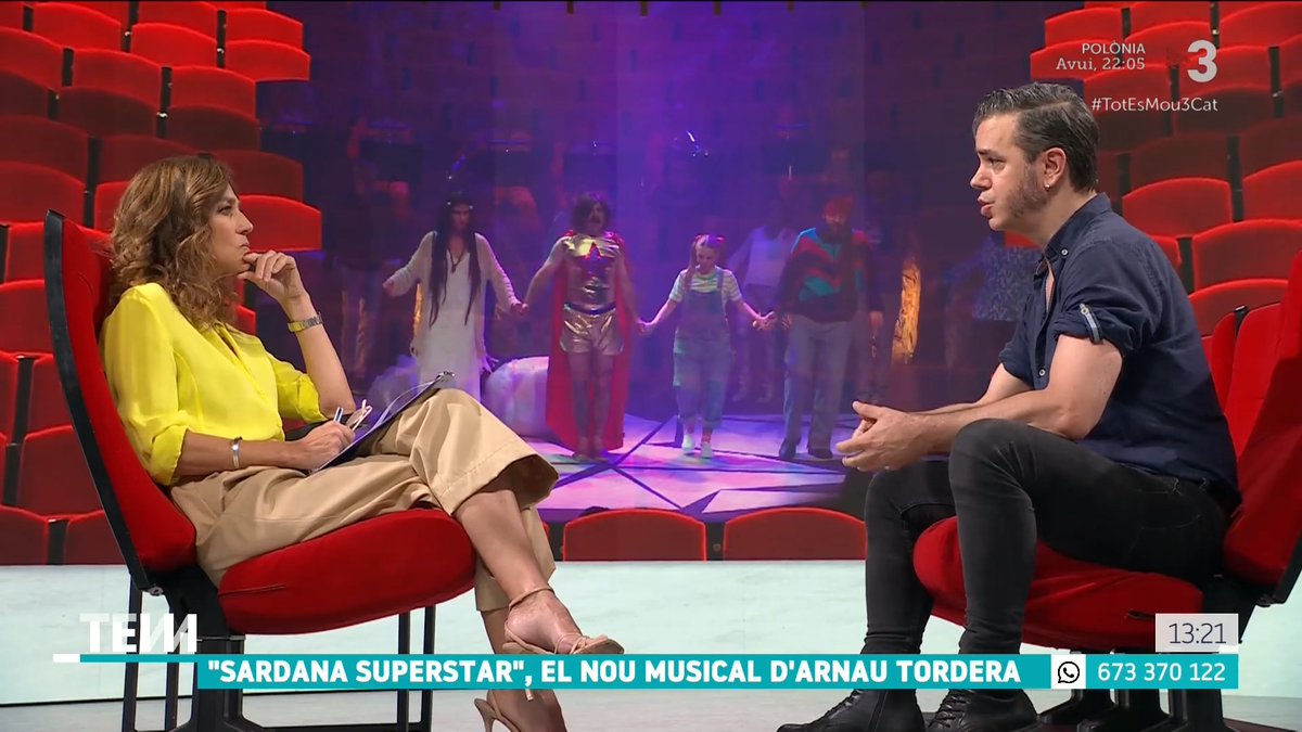 🔴 "Sardana superstar", el nou musical d'Arnau Tordera "La sardana és una dansa viva. Si aneu a la web de Som Sardana prendreu consciència que hi ha una activitat extraordinària a tot el país", Arnau Tordera I, cantant, músic i director de teatre #TotEsMou3Cat