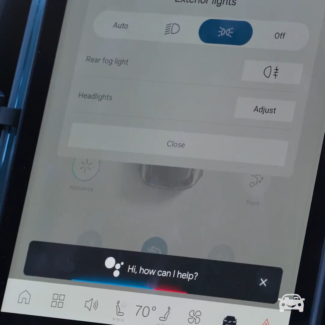 Using voice commands in the new Volvo EX30