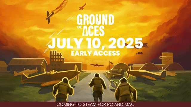 🚨 RELEASE DATE NEWS 🚨 Ground of Aces, the World War II airbase builder, will go into EARLY ACCESS on the 10th of July! 🛫 Build and manage your own military airfield during the Battle of Britain, take care of your pilots and collect iconic WW2 airplanes!