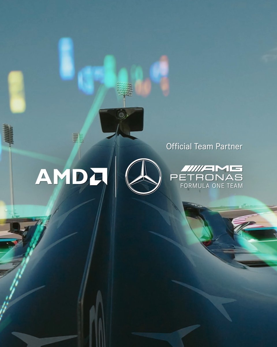 See how AMD and the Mercedes-AMG PETRONAS F1 Team team partner to advance aerodynamic simulation and performance to power Kimi Antonelli through the 2025 F1 season. #TogetherWeAdvance