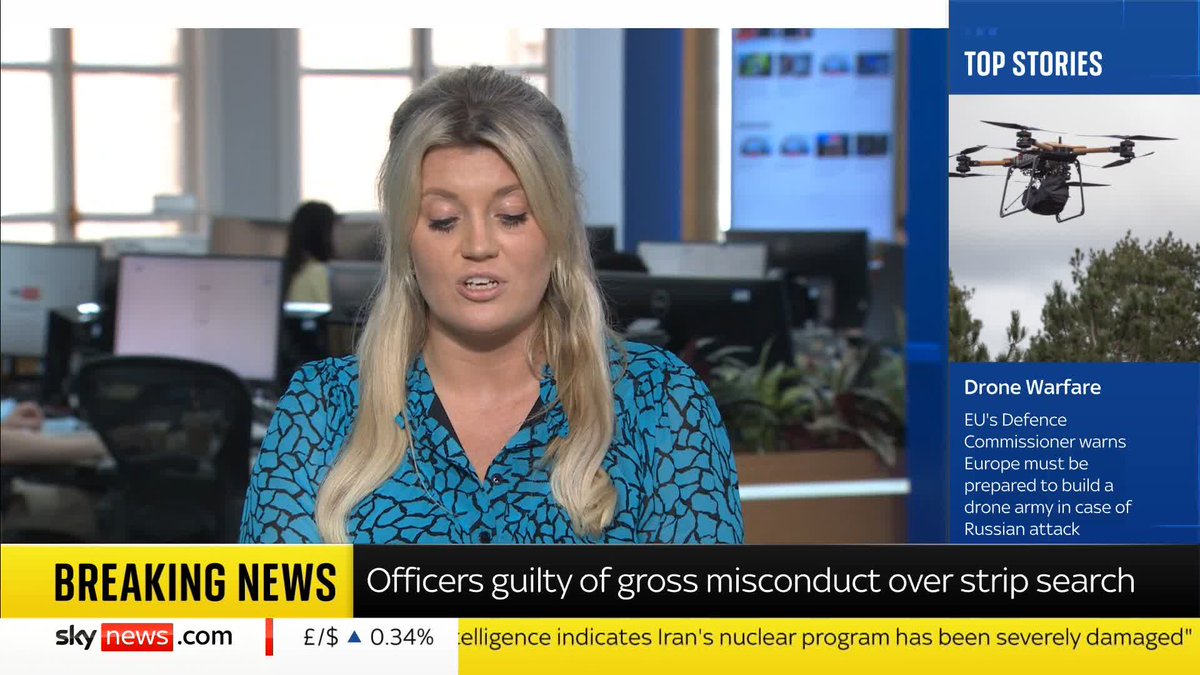 BREAKING: Two Metropolitan Police officers committed gross misconduct during the strip search of a 15-year-old schoolgirl, a misconduct hearing has found. 📺 Sky 501, Virgin 602, Freeview 233 and YouTube
