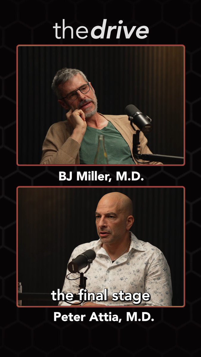 What Death Teaches Us About Being Alive | with BJ Miller, M.D. (BJ Miller) & Bridget Sumer, L.C.S.W. This clip is from episode # 354 of The Drive which was released on 6/23/25. In the full episode, we discuss: -How historical perspectives on death contrast with modern experiences of dying -How proactively engaging with the reality of death can avoid unnecessary suffering and promote a more peaceful ending -How psychedelics like psilocybin can unlock emotional breakthroughs and deepen connection for patients near the end of life -Lessons from the dying on how to live well -Much more Watch or listen (Ep. # 354) to the full episode on my website or your favorite podcast player.