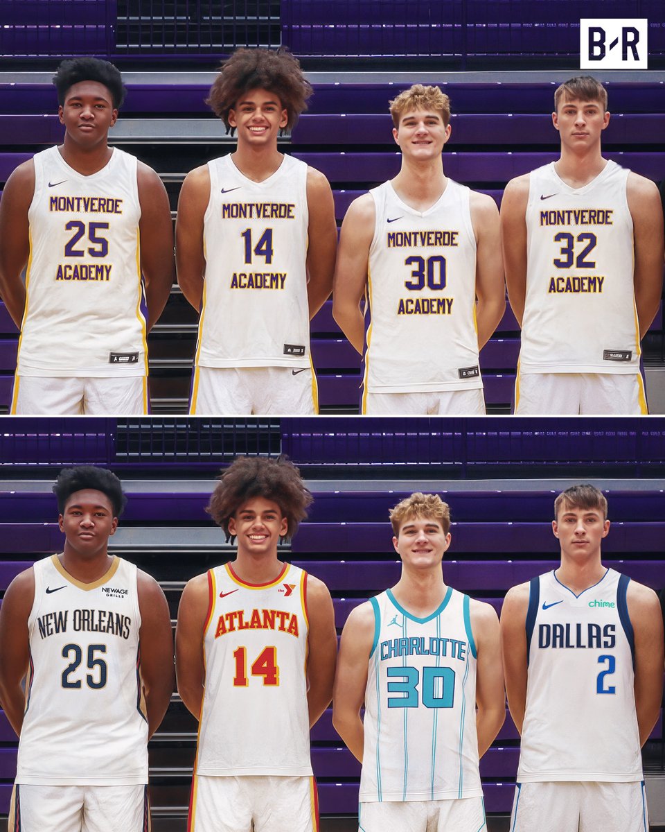 Four high school teammates, all picked in the same FIRST ROUND. 2024 Montverde was insane 🤯‼️