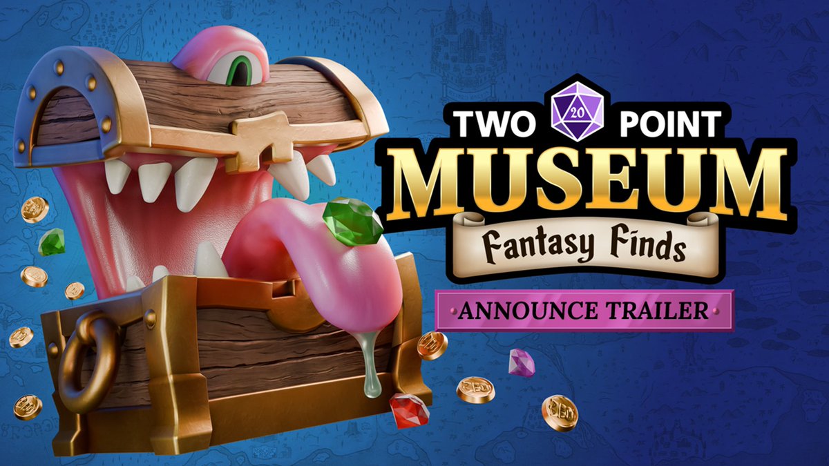 Two Point Museum is back with a fantastical new DLC! Gear up and gather extraordinary treasures from across the realm - but watch out for winged reptiles! 🐉 Ready to roll the dice? 🎲 Wishlist now: