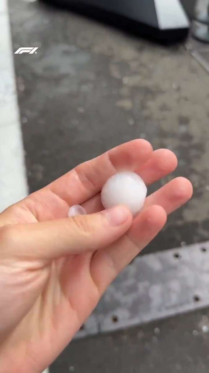 Holy hail! 😱 #F1 #AustrianGP