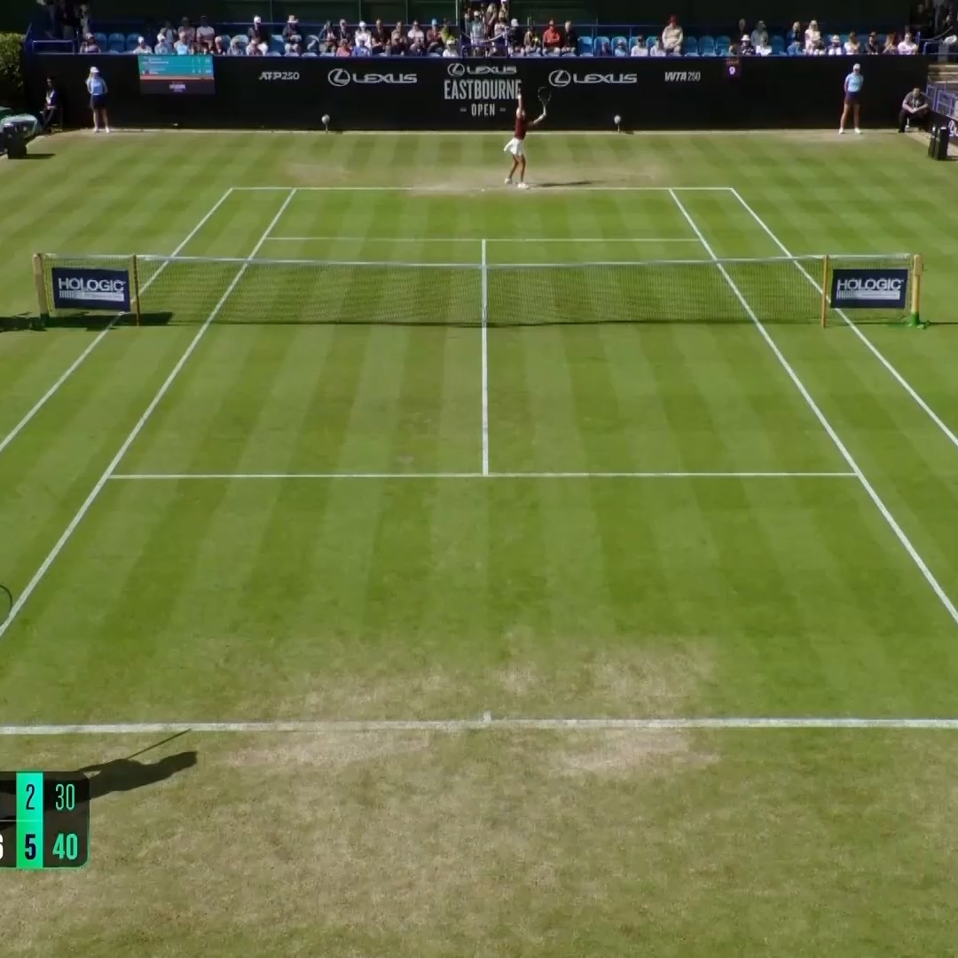 Eala earns another win in Eastbourne 💚 The qualifier dominates Yastremska 6-1, 6-2 to make her second tour-level semifinal!