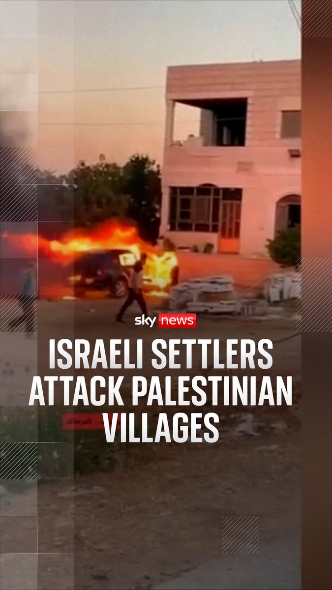 A human rights group has released CCTV footage showing Israeli settlers attacking Palestinian villages in the occupied West Bank. The Palestinian Health Ministry said three people were killed.