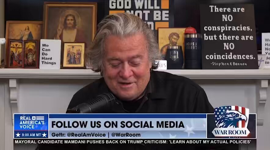 BANNON: U.S. intel says Pakistan is building a nuclear ICBM on the same day Trump said the war is over. This is the deep state, the arms manufacturers, the madness driving this town. If we don’t break it now, it never stops. The real vital interest is our southern border.