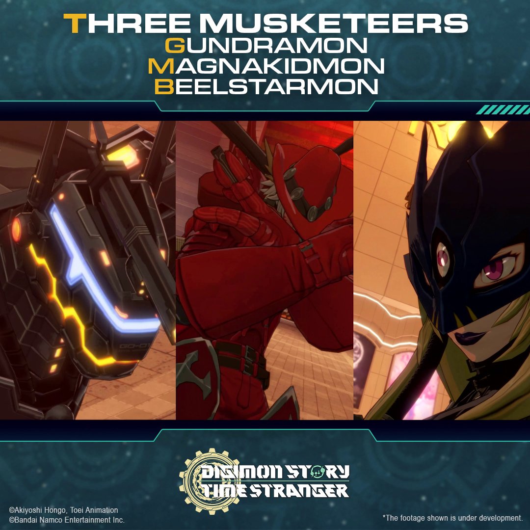 Mega Digimon known as Three Musketeers Gundramon Magnakidmon BeelStarmoon #ADAMAS_ConfidentialReport #TimeStranger