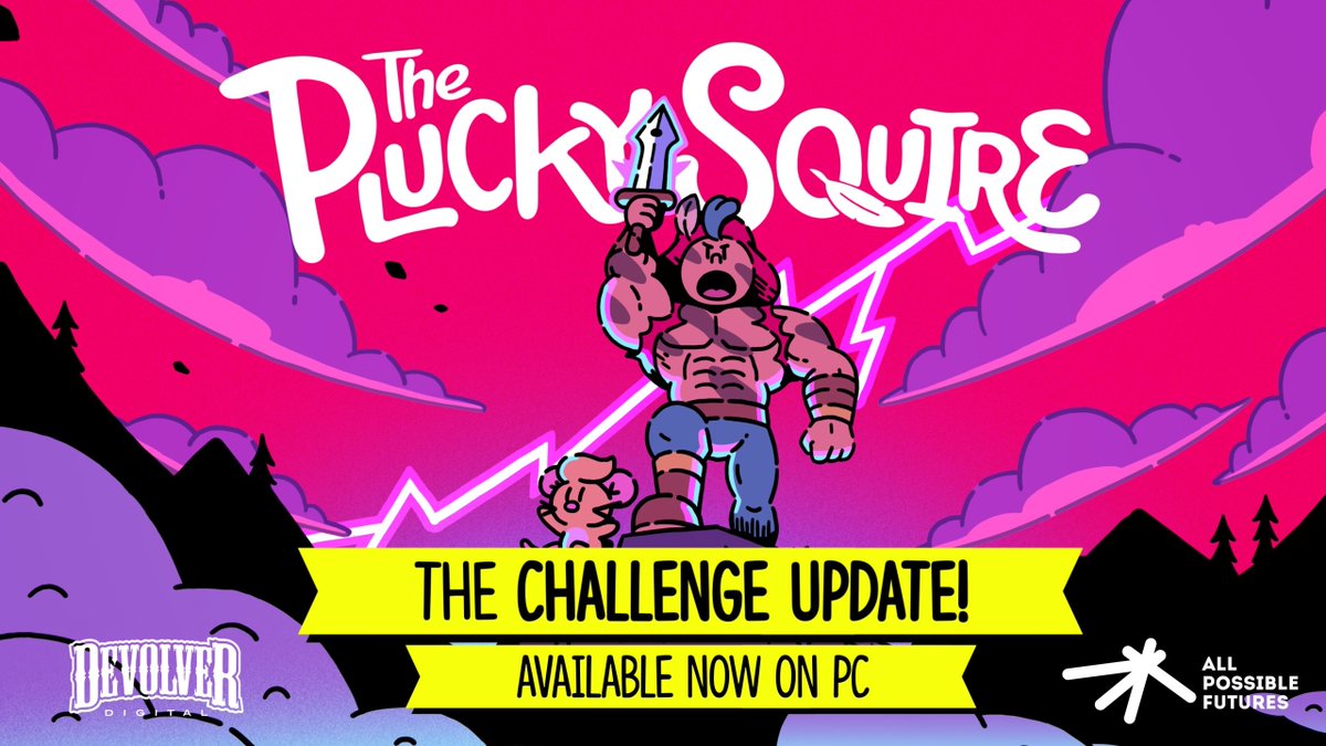 ⚔️ Introducing The Challenge Update! ⚔️ A huge free update that transforms your Plucky Squire experience with: 💥 Challenge Mode 💪 Iron Squire Mode 😈 New enemies &amp; variants 🎯 Minigame updates Think it was too easy? This update might just change your mind...