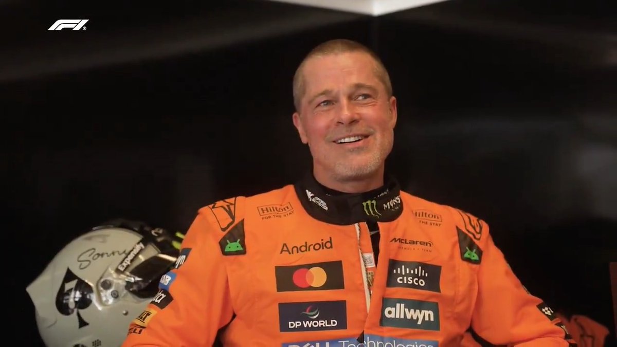 “What a rush!” Brad Pitt feels the full force of F1 machinery at the Circuit of the Americas 🤩 #F1 McLaren Mastercard Formula 1 Team Sky Sports F1