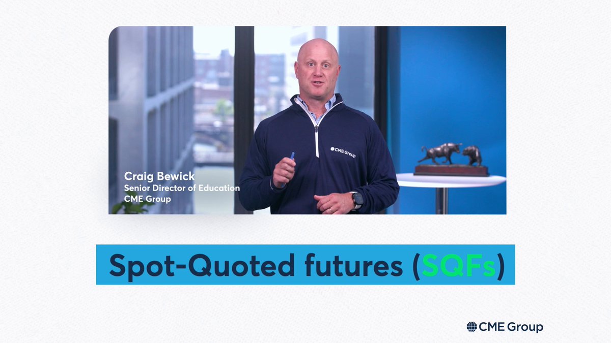Whether you're new to futures trading or looking to refine your strategy, Spot-Quoted futures offer a more manageable entry point into the futures market with smaller contract sizes and customizable exposure. For a better understanding of how SQFs differ from micro and full-sized contracts, Craig Bewick, CME Group's Senior Director of Education, provides a helpful example. 📌 Get ready to trade SQFs starting June 30!