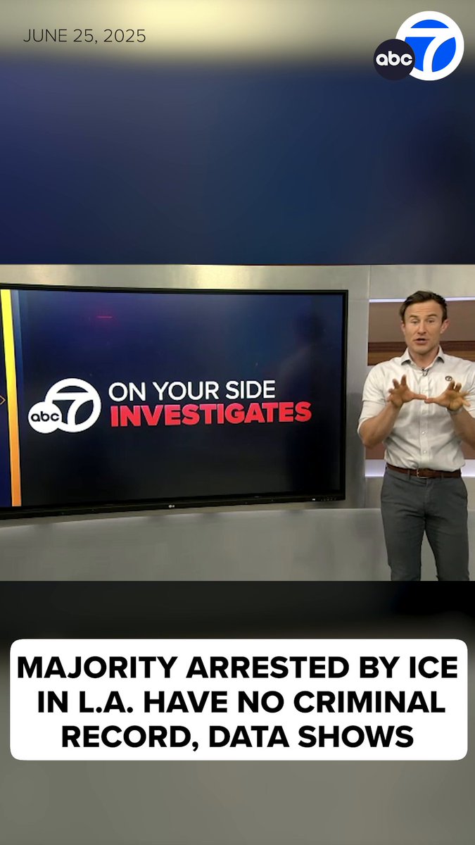 There were 722 ICE arrests in the L.A. area during the first 10 days of June. More than half of the people had no criminal history, according to the Deportation Data Project. ABC7's investigative reporter Kevin Ozebek breaks it down.