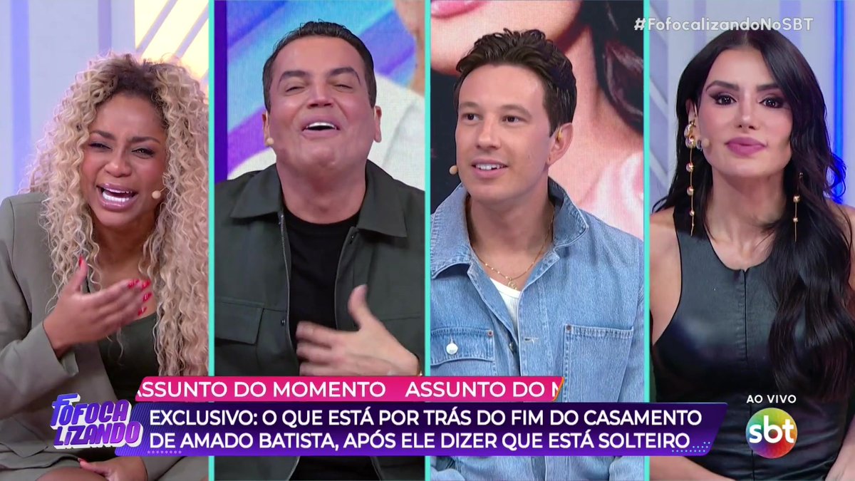 Gente do céu... esses apresentadores hoje estão demais! #FofocalizandoNoSBT