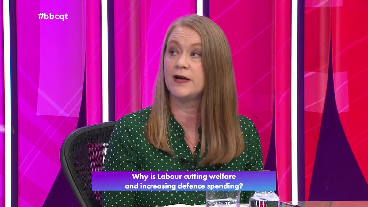 “I am happy that we have a government that has the backs of disabled people unlike Labour” The SNP’s Shirley-Anne Somerville says Labour’s welfare cuts “will not help people into work” and won’t support cuts that “takes away from the vulnerable” #bbcqt