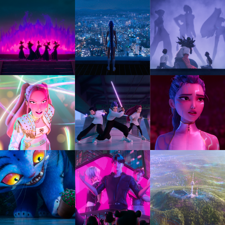 In love with the color pallet of KPop Demon Hunters.