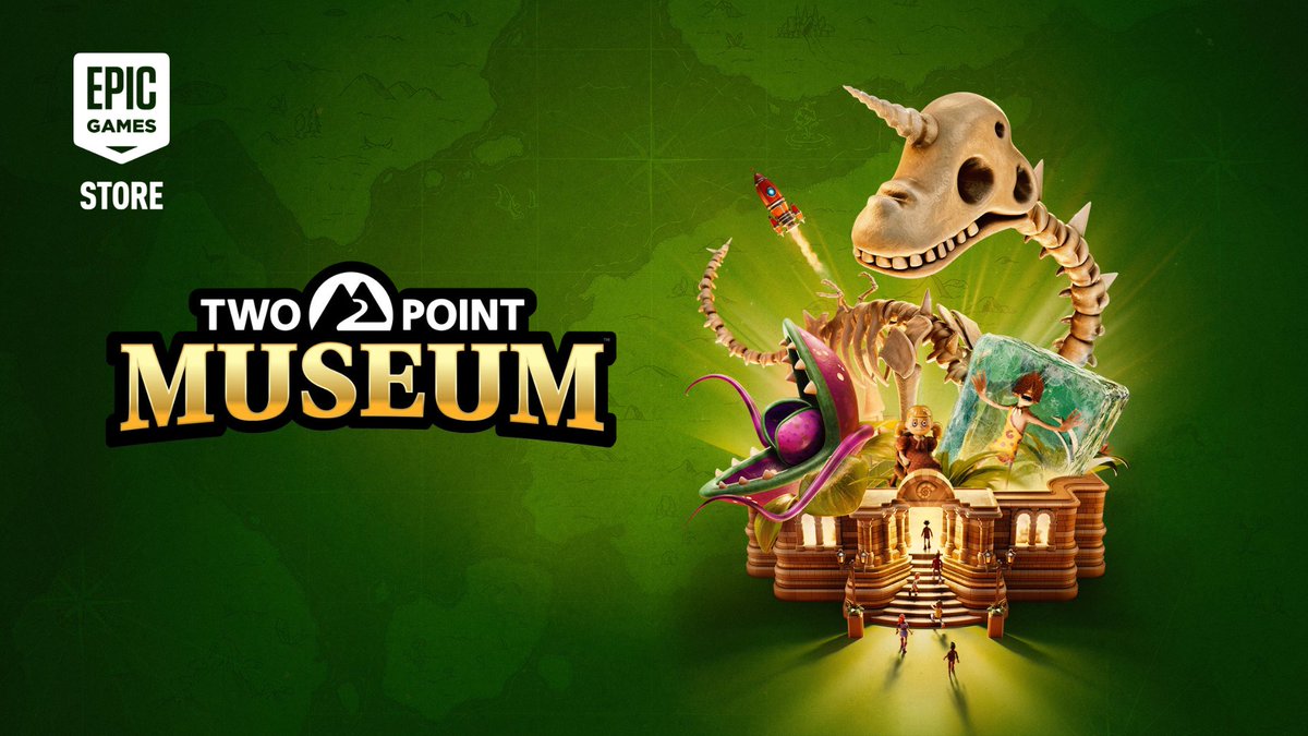 Two Point Museum is available now! Curate and manage incredible museums! Explore to discover amazing artifacts. Design and refine the layout, keep staff happy, guests entertained, donations plentiful… and children off the exhibits. Two Point Museum🦕💚