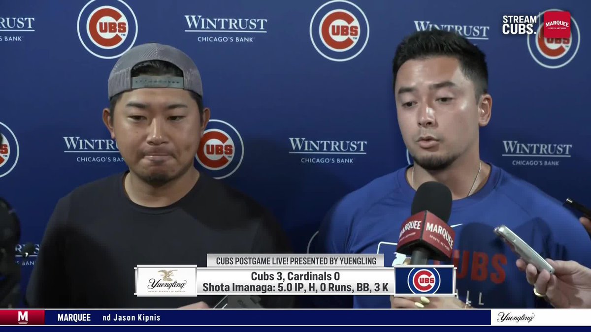 "Today didn't really feel like my first start coming back from rehab, it was just, 'Okay, let's even up the series.'" Shota was dialed in for his start today 🔥