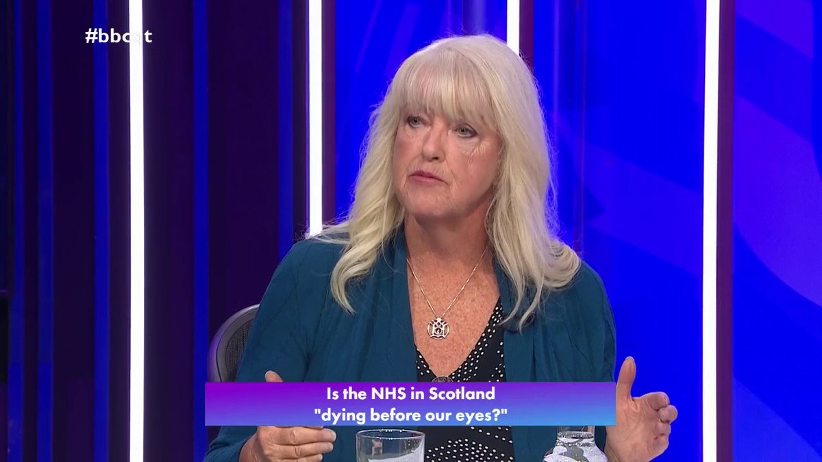 “Those of us who have been around a wee bit have had lots of big promises made about the health service” Lesley Riddoch says successive UK governments have created an “utterly unsustainable” NHS, and an independent Scotland could invest more in public services #bbcqt