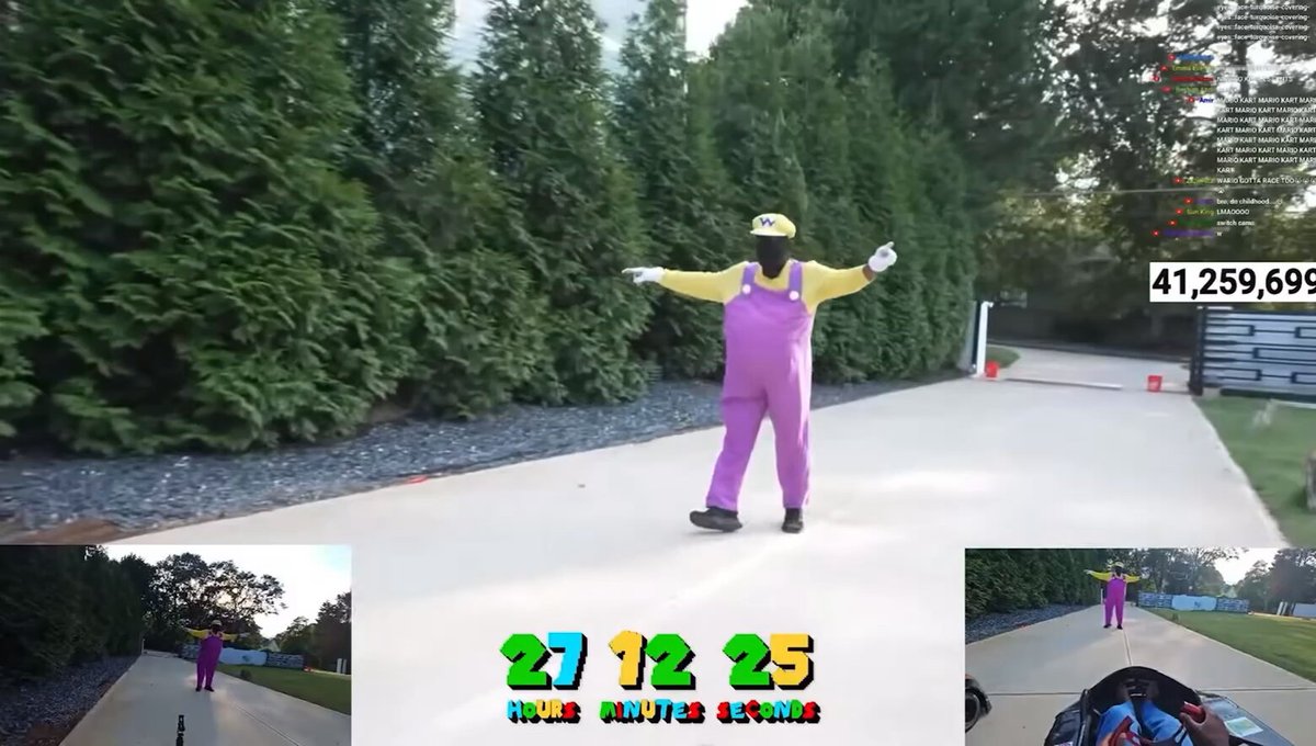Speed and Kai race Mario Karts on stream 🤣