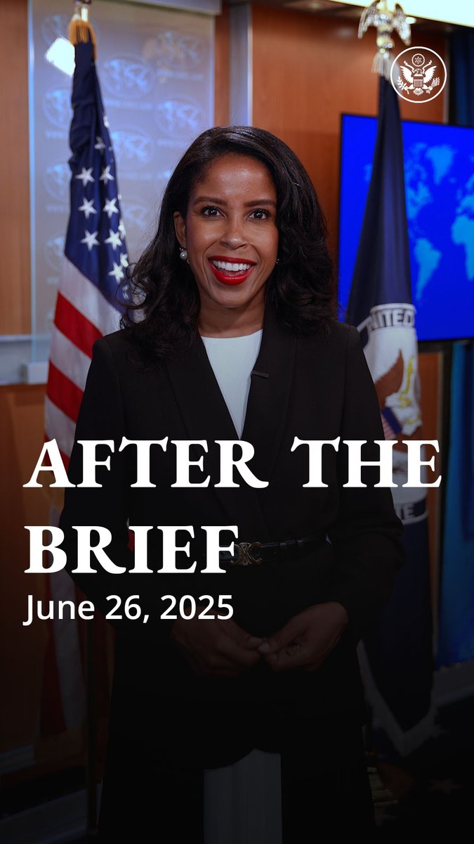 In this week's “After the Brief,” Deputy Spox Mignon Houston shared briefing highlights on President Donald J. Trump and Secretary Marco Rubio's historic trip to the NATO Summit, the upcoming Quad meeting, and more!