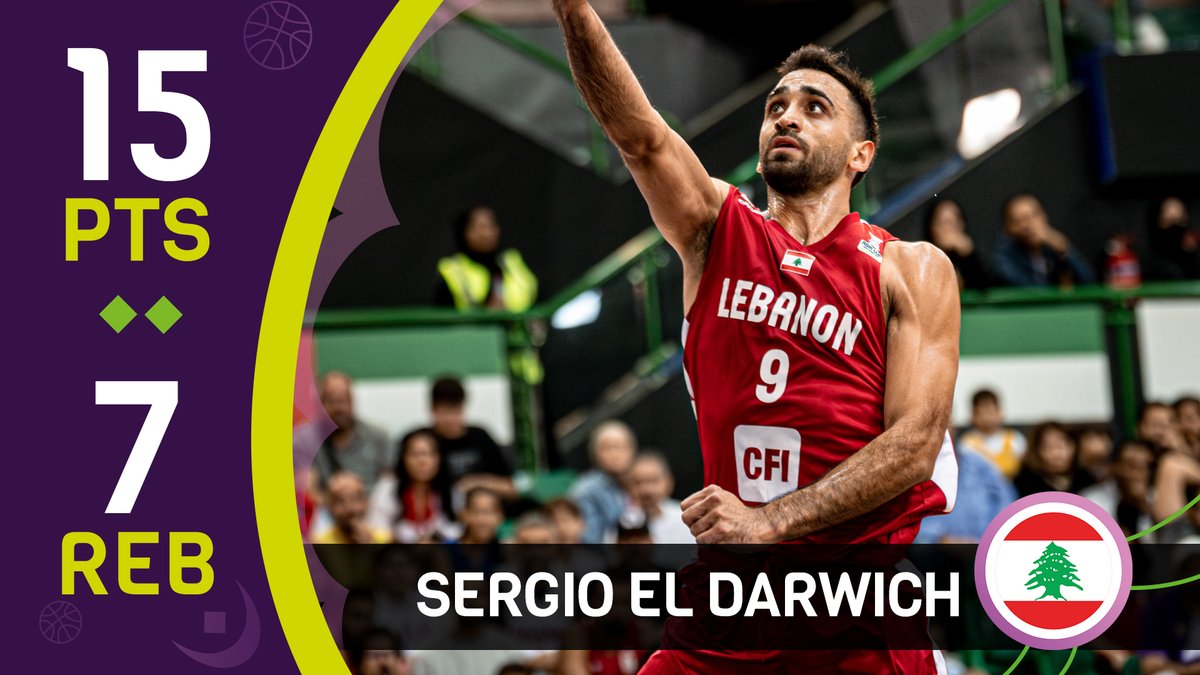 仙台さん、レバノン🇱🇧最強スコアラー獲得だと...⁉︎ Sergio Darwich 🇱🇧代表 29歳 194cm 33.5min 19.1P 6.0R 5.3A FG54.9 3P33.8 FT81.1