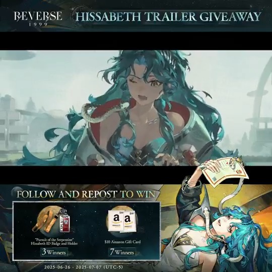 Hissabeth Trailer - Soft Landing Incoming! (Missing: Hissabeth the Snake!) | Reverse: 1999 🐍No.2 (Hissabeth): Who wants me? [Giveaway] 1.Follow Reverse: 1999 | Version 3.4 Available Now 2.RT before July 7th HD: DL: #Reverse1999Ver2ꓸ7 #Hissabeth