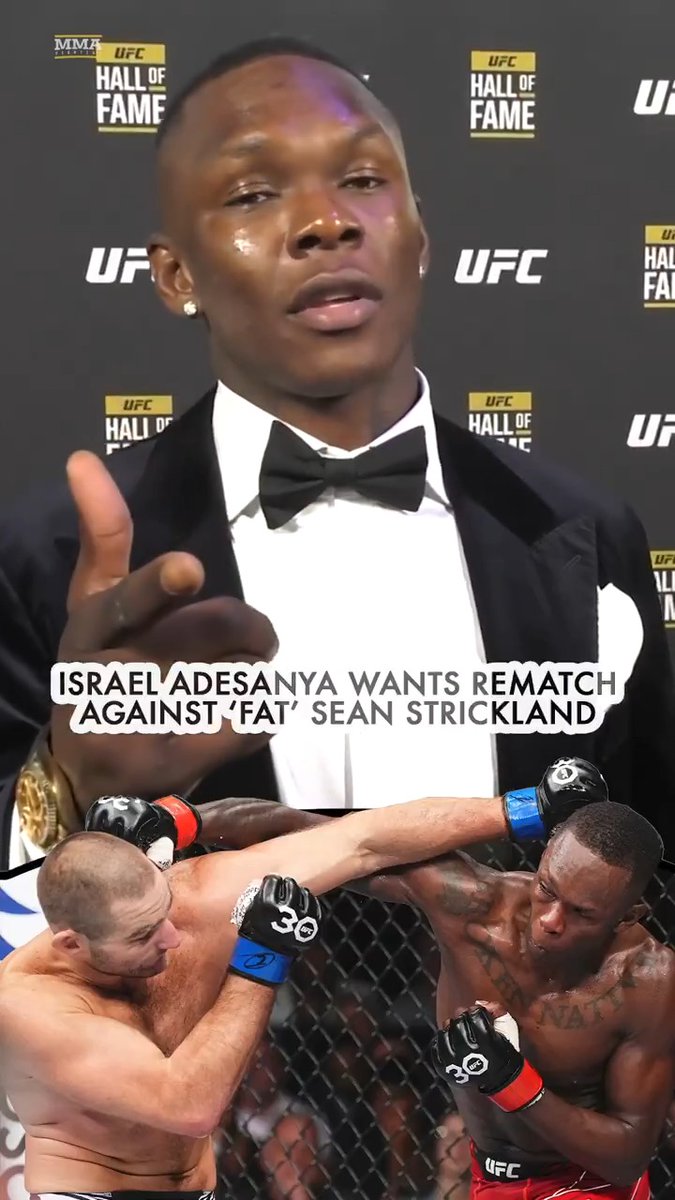 Israel Adesanya still wants his rematch against "fat" Sean Strickland later this year: "Sean, it's June — Men's Mental Health Month. I hope you're looking after your mental health and you're physical health… you fat b*tch."