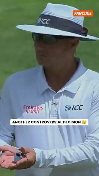 A controversial call in favour of Australia.