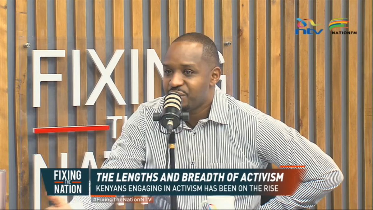 Boniface Mwangi: Genuine protestors don't want to burn this country. We love our country, we just hate our leaders. #FixingTheNationNTV Nation FM Nomadic Panda 🐼 @OfficialJMbugua Eric Latiff