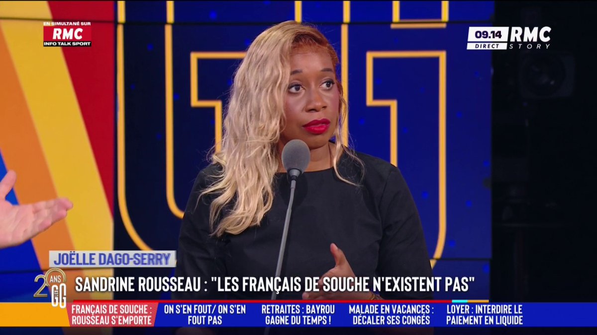 🇫🇷 Sandrine Rousseau : « Les Français de souche, ça n’existe pas » 🗣️ Joëlle Dago-Serry : "Je n'ai aucun problème à reconnaître que le peuple français est un peuple blanc. Un Français de souche, c'est un blanc." #GGRMC