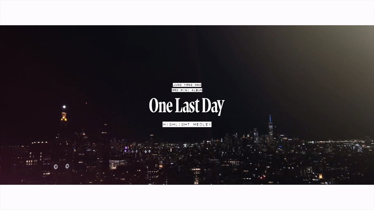 정용화 (JUNG YONG HWA) 3rd Mini Album [One Last Day] HIGHLIGHT MEDLEY 🔗 TITLE 🌌 Night Runner (Shooting Star) ALBUM RELEASE 💫 2025.07.03 6PM (KST) #정용화 #JUNGYONGHWA #3rd_Mini_Album #One_Last_Day #Night_Runner #나이트러너