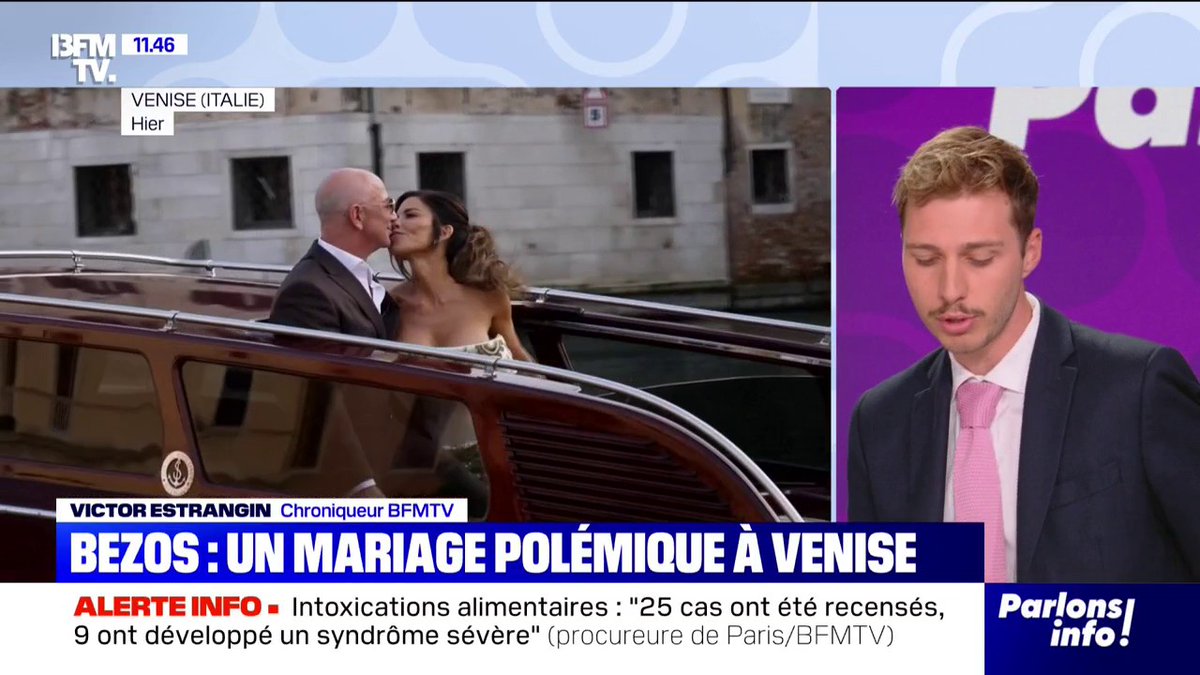 95 jets privés, 7 yachts, 200 VIP... Jeff Bezos accapare Venise pour son mariage à 15 millions d'euros