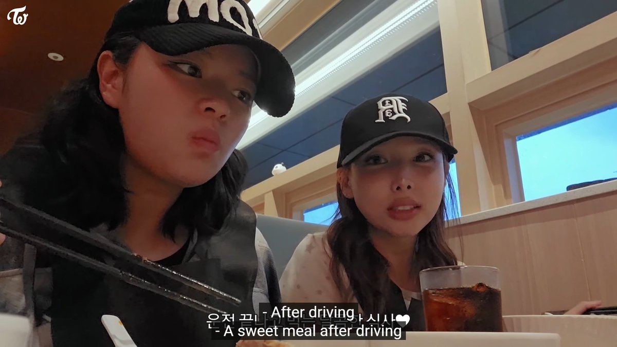 Nayeon and Jeongyeon's hot pot date right after the driving lesson 🥰