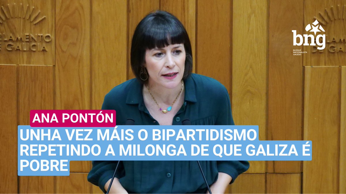 A milonga bipartidista de que Galiza é pobre. 🫤