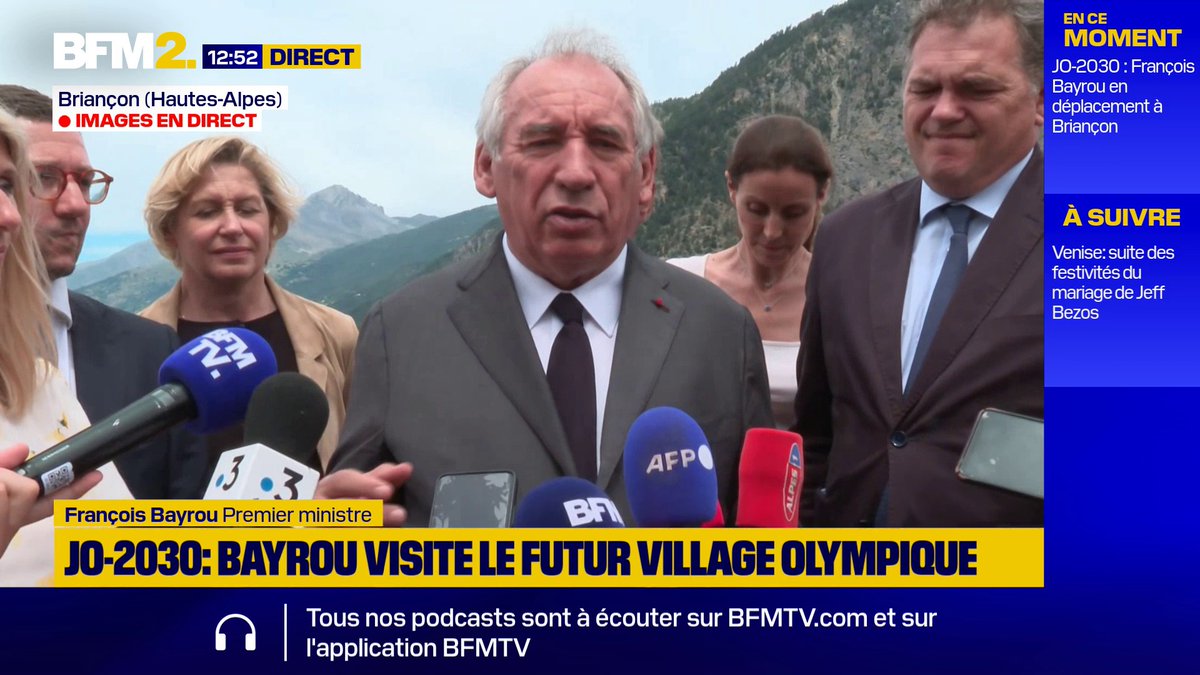 Budget JO-2030 : "Ça va être un effort considérable. Mais les JO il faut les regarder comme un investissement, et pas comme une dépense à fonds perdu", estime François Bayrou #BFM2