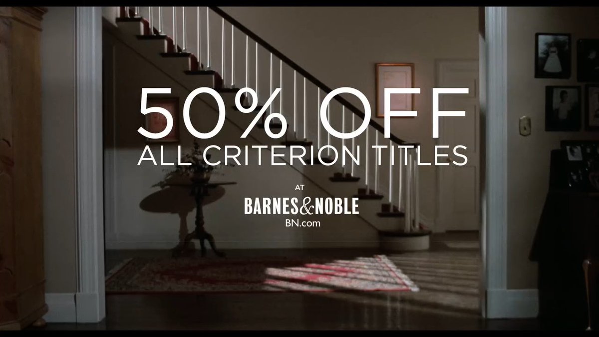 😎💗 Our Barnes & Noble summer sale starts today! All Criterion discs are 50% OFF, both online and in stores, through July 27! 😎💗