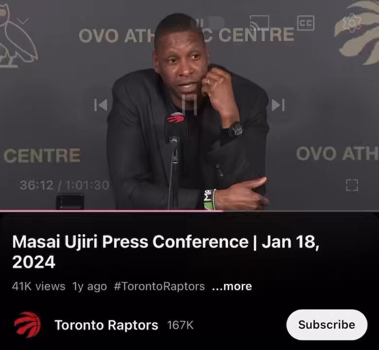 I knew Masai was gone when he said this: