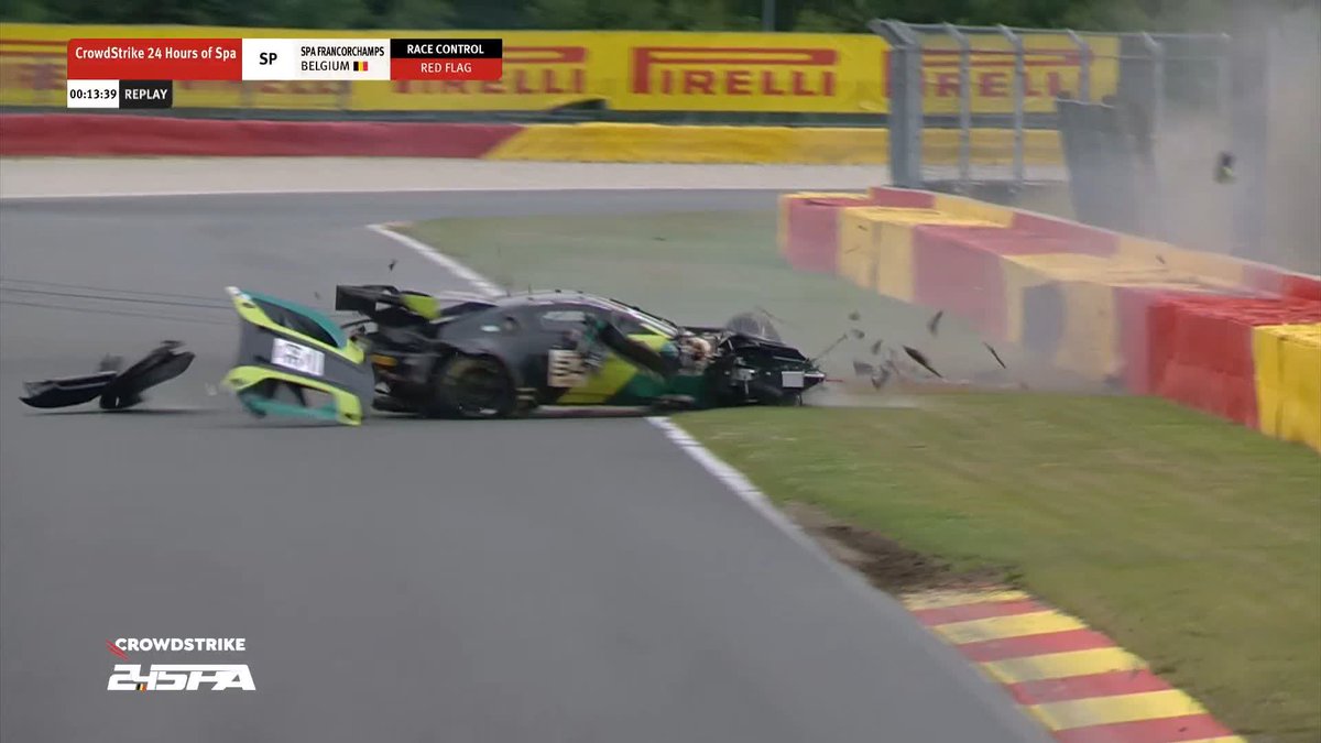 Chaves is ok. But the same can't be said for the Walkenhorst Aston... LIVE 📺 #IGTC | #Spa24H