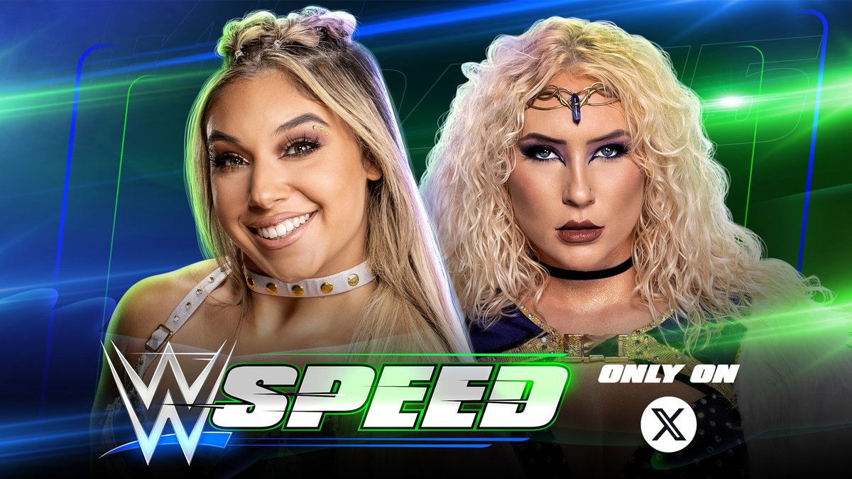 TODAY on #WWESpeed! The Women’s No. 1 Contender’s Tournament continues as THEA HA!L takes on Nikkita Lyons! Who will punch their ticket to the Semifinals? 🤔