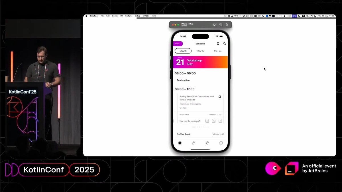 “Compose Multiplatform for iOS: Ready for Production Use” 🚀 In this KotlinConf’25 talk, Sebastian Aigner 📫 shares what’s new, what’s under the hood, and what’s next. 📺 Now available on Kotlin YouTube: