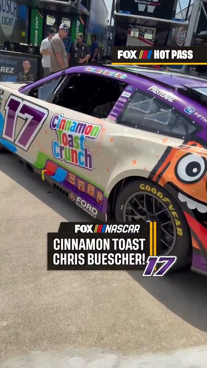 Cinnamon. Toast. Chris. Buescher’s Atlanta ride looks tasty. #NASCAR