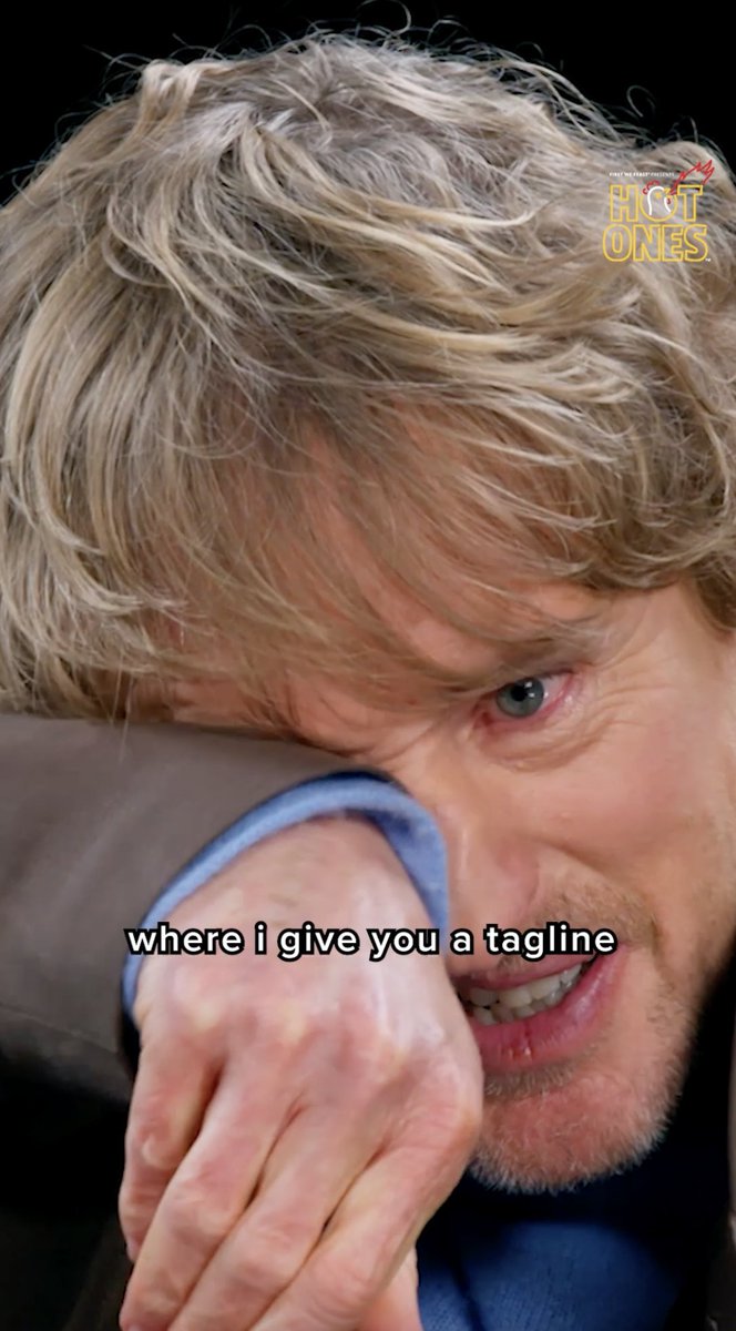 Can Owen Wilson remember his movie taglines? Rumor has it Vince Vaughn went went 7 for 8 😲 #hotones
