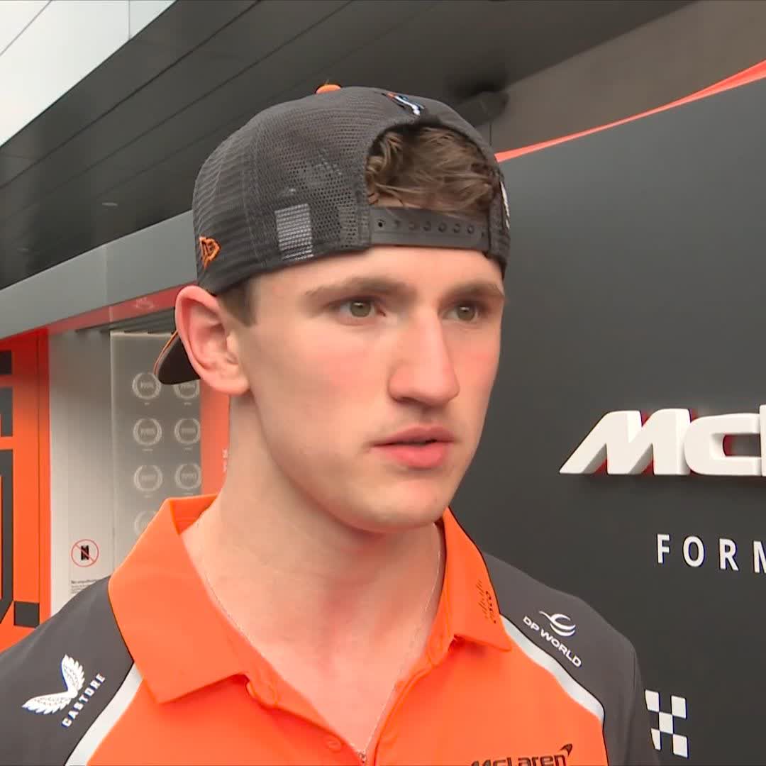 "I was a little bit nervous before!" 😰 Alex Dunne on his stellar FP1 run for McLaren 🟠